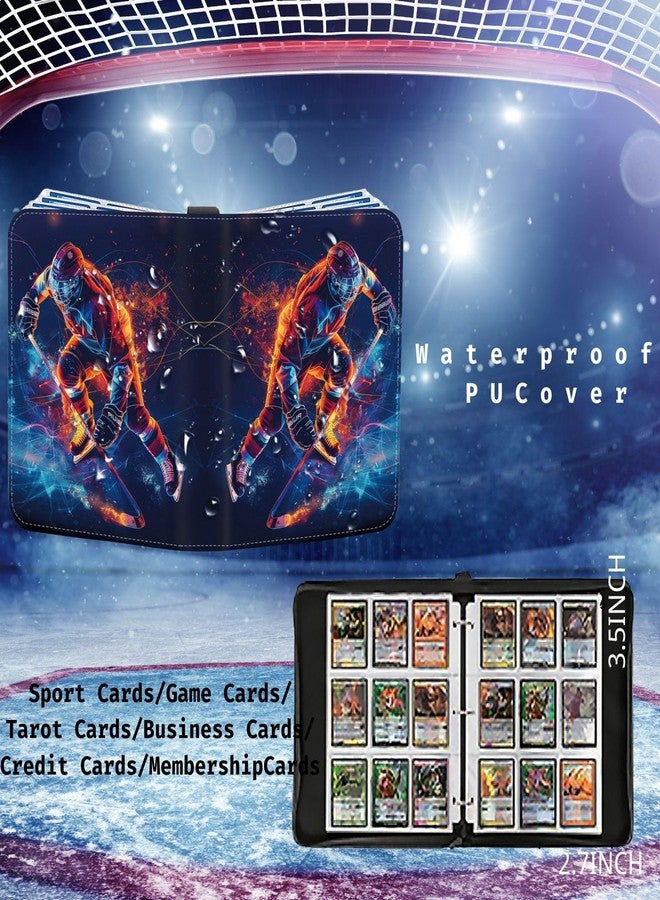 CHIMORY Hockey Card Binder 900 Pockets, Trading Card Binder Sports Card Binder 50 Removable Double Sided Sleeves with Zipper 3-Ring, Hockey Card Holder Baseball Football Soccer Collector Storage Album - Image 5